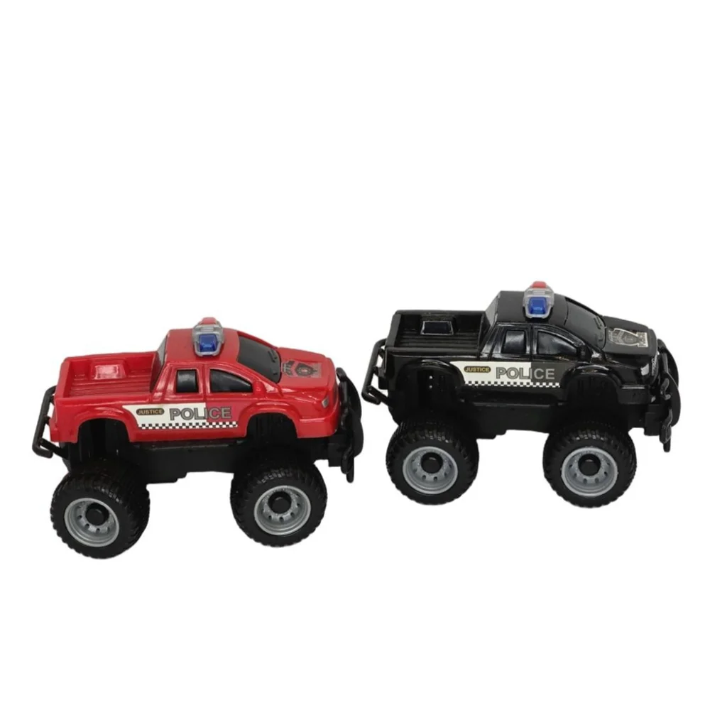 Boys Unbranded Cars & Vehicles One Size Red Black Police Monster Trucks